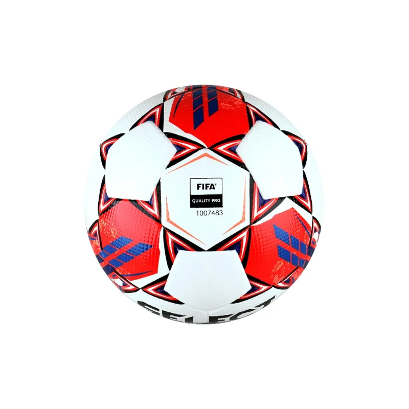 SELECT Size 5 Soccer PU Hand Stitched Soccer Ball Unisex Red White-2