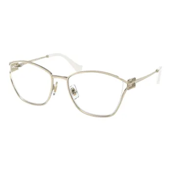 MIU MIU Metal Butterfly Eyeglass Frames Women's Gold