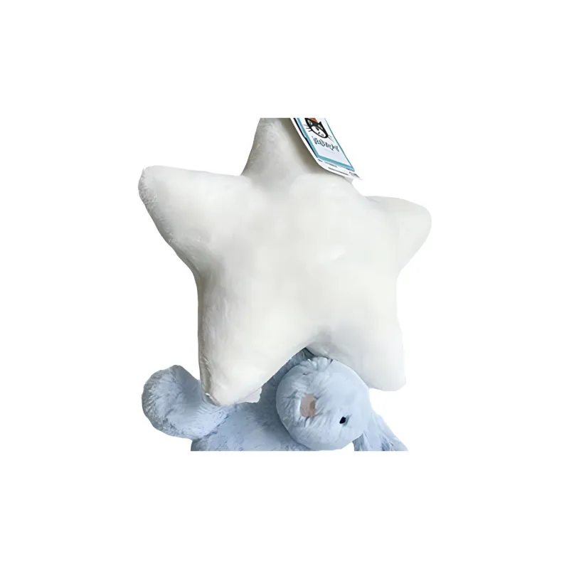 JELLYCAT Bashful Blue Bunny Star Musical Pull Stuffed Animal-3