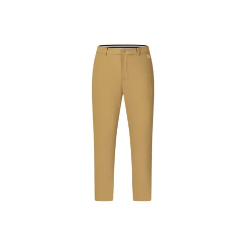 FILA Casual Pants Men Yellow Tree Brown