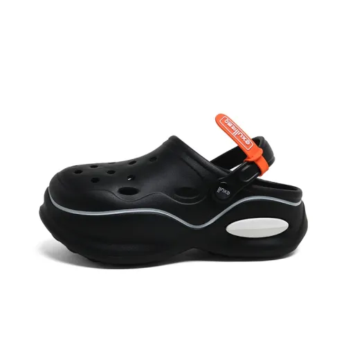 EXULL Q Clog 5cm Women's Black White