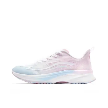 QIAODAN Rapid 1.0 Durable Breathable Low Top Running Shoes Women's Blue Pink
