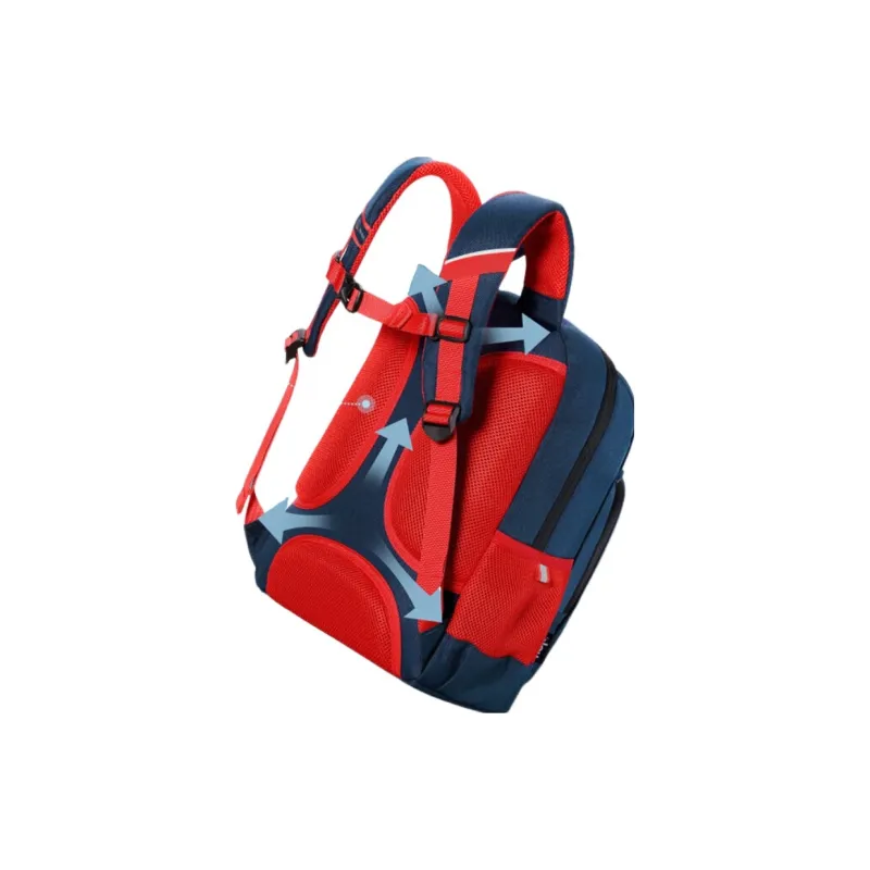 Warrior Polyester Backpack Regular Men's Blue-3
