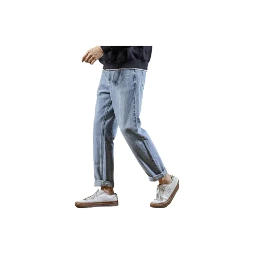 Tonlion Jeans Men Light Blue Denim