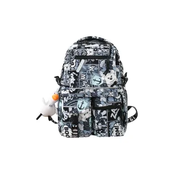 Moonshine Nylon Backpack Students Backpack Backpack Travel Bag Laptop Bag Regular Unisex Multicolor