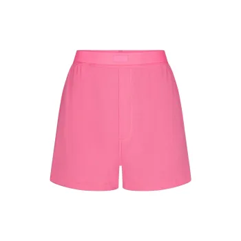 SKIMS COTTON RIB LOOSE BOXER Boxer Shorts Women's 1 Pack SUGAR PINK/Sugar Pink