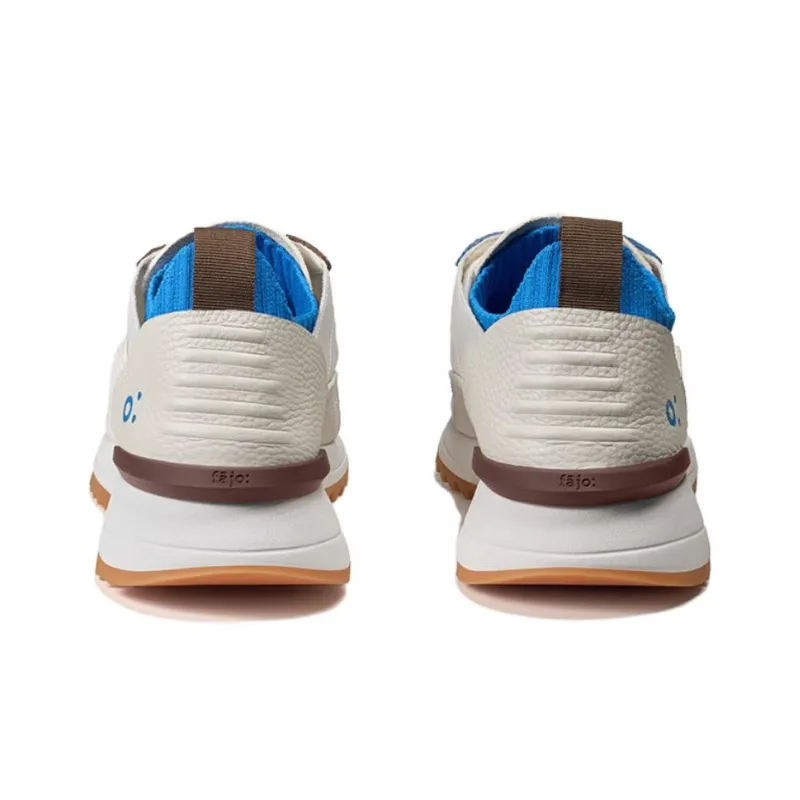 FAJO Ice Cream Silk Shoes Lightweight And Breathable Casual Shoes Unisex Mismatched Blue Brown-5