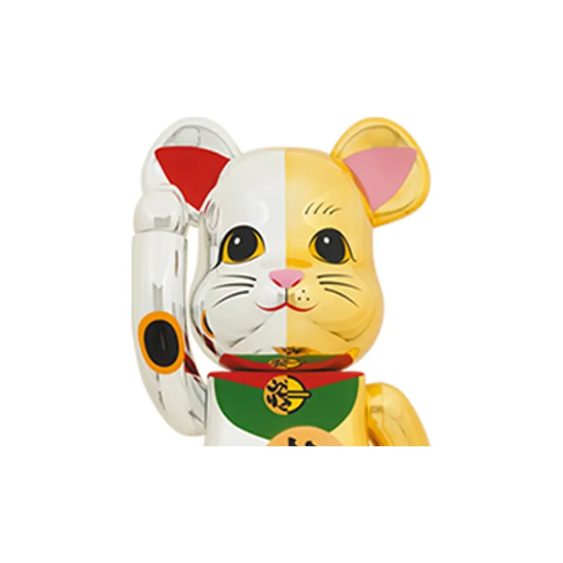 BE@RBRICK Lucky Cat, Silver Fortune & Gold Ten Thousand Trendy Figures 70cm-2
