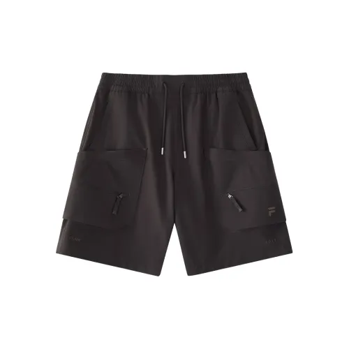 FILA FUSION Casual Shorts Men Brown Dark Gray