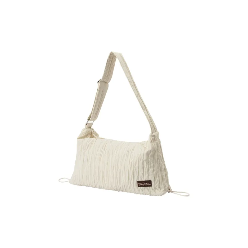 SEM/R Nylon Dumpling Bag Shoulder Bag Medium Size Women's Milk White 10501 Pink Purple 70002 Black 90001-1