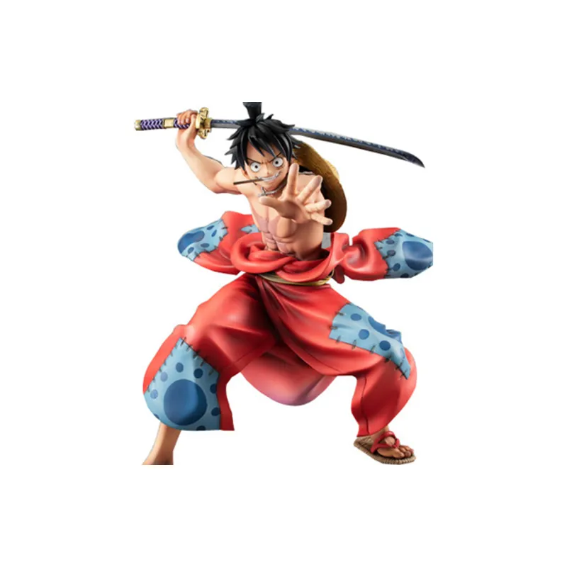 MegaHouse One Piece Portrait Of Pirates Warriors Alliance Luffy Taro Action Figure Red-4
