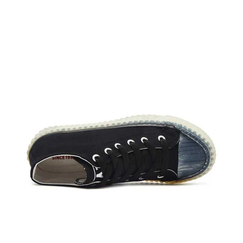 Humanism 1986 Low Top Canvas Shoes Women's Black-3