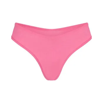 SKIMS COTTON JERSEY DIPPED THONG Underpants Women's 1 Pack SUGAR PINK/Sugar Pink