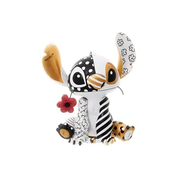 ENESCO Disney Britto Stitch Love Confession Black Gold Trendy Figures 19cm