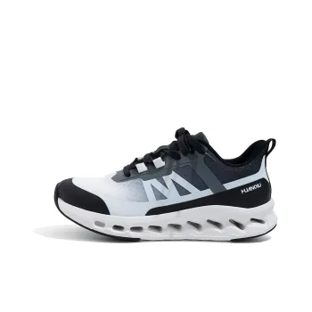 HUANQIU Cushioning, Waterproof, And Breathable Rebound Low Top Running Shoes Men's Black White