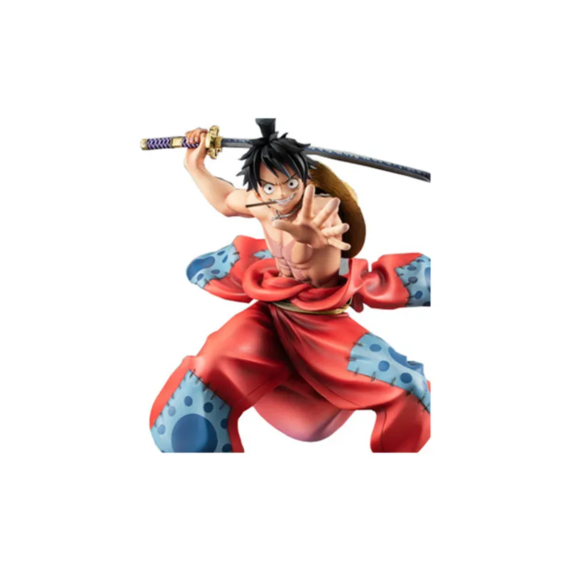 MegaHouse One Piece Portrait Of Pirates Warriors Alliance Luffy Taro Action Figure Red-2