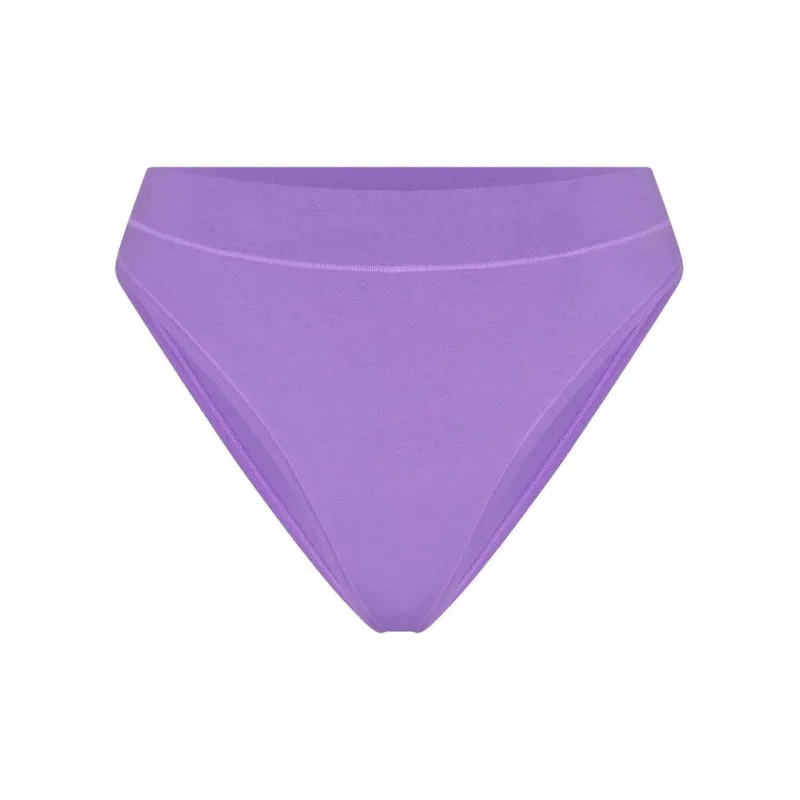 SKIMS COTTON JERSEY CHEEKY TANGA Underpants Women's 1 Pack ULTRA VIOLET/Ultraviolet-0