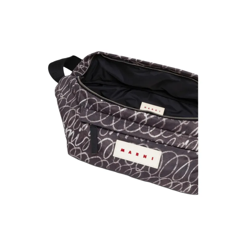 MARNI Logo Patch Graphic Printed Belt Bag-4