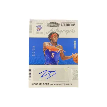 PANINI 2021 22 Ball Game Ticket Thunder Dort/199 Serial Signature Player Card Access Pass Sports Cards 1 Pc