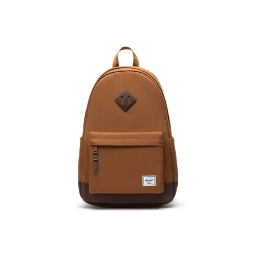 Herschel Recycled Fabric Backpack Unisex Rubber Chrysanthemum And Lettuce Coffee