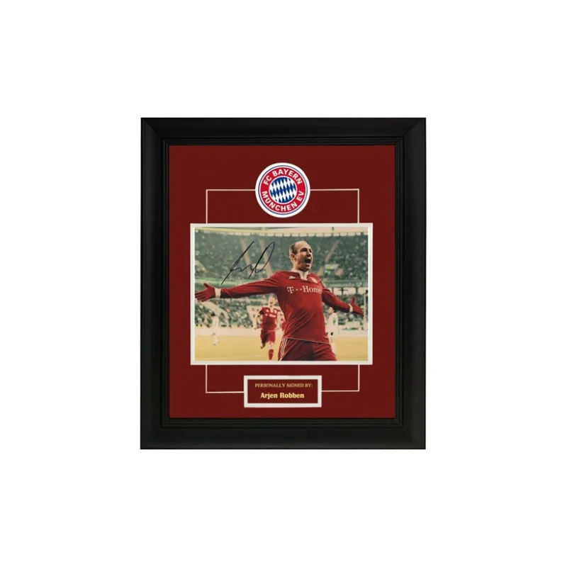 Three For Algeo Ben Hand-Signed Framed Photo Included SA Certificate Bayern Munich Black Little Green Man-0