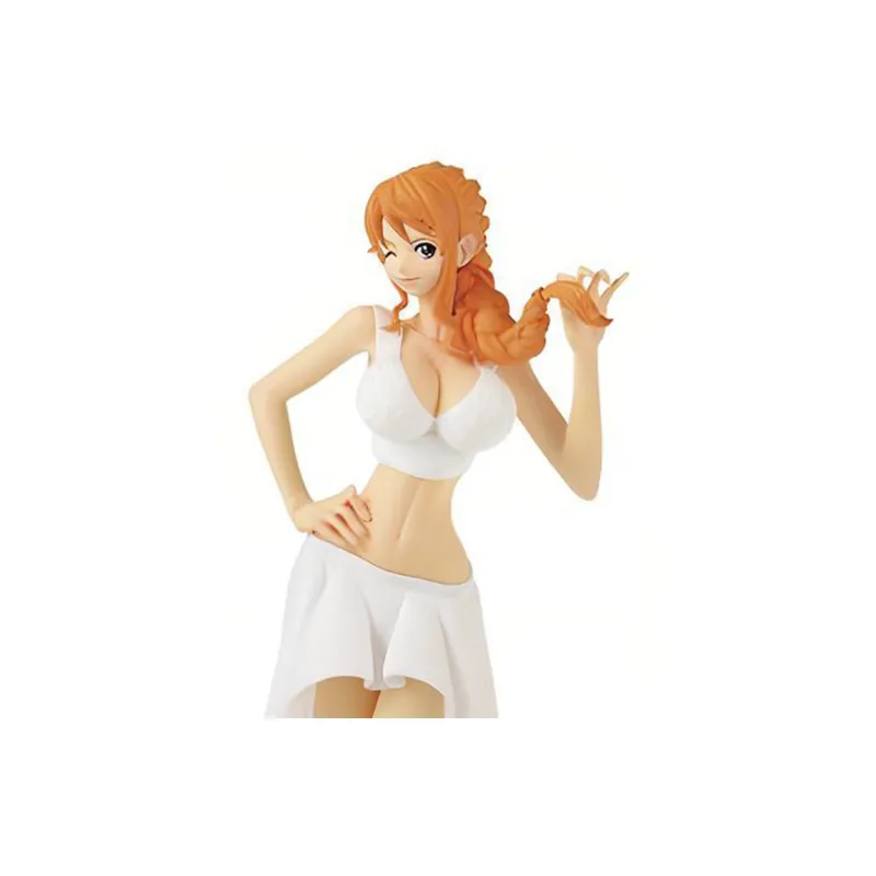 BANPRESTO Nami Glass Factory One Piece White Wedding Dress Bonus Gift Scale Figures-1