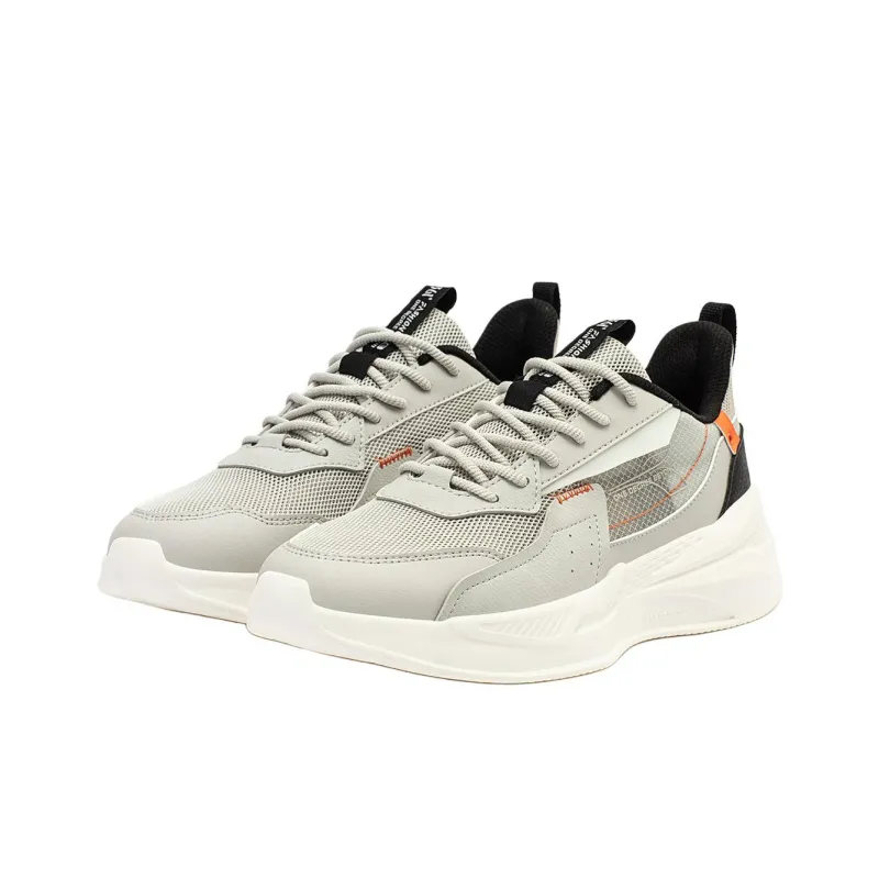 361° Cushioning Lightweight Low Top Casual Shoes Men's Gray Black-4