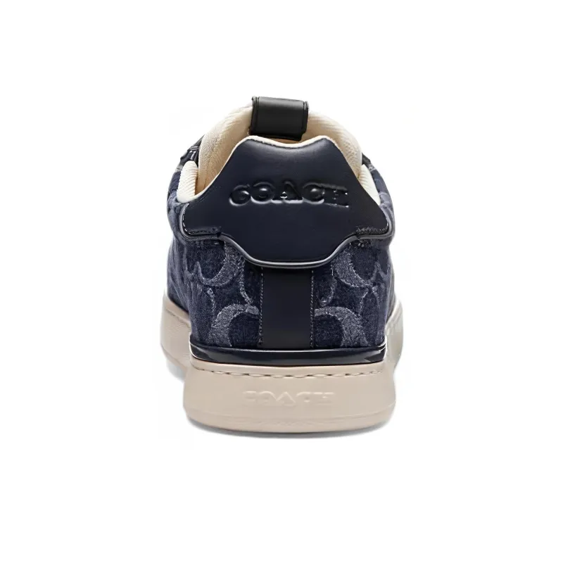 COACH Lowline Low Top Skateboard Shoes Men's Blue-4