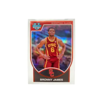 Topps Brownie James Basketball Card LeBron's Son University Rising Stars Card Silver Refringence Sports Cards 1 Pc