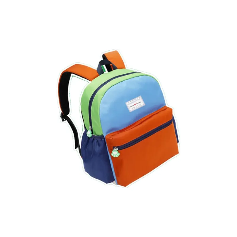 Warrior Nylon Backpack Men's Orange Red-1