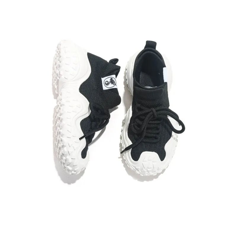 Jifffly Cushioned Anti-Slip And Wear-Resistant Lightweight Mid-Top Chunky Sneakers Unisex-4