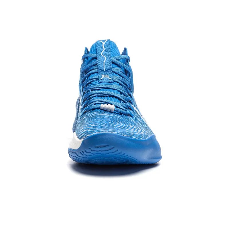 LiNing Charming ULTRA Anti Slip And Wear Resistant Support Mid Top Basketball Shoes Men's Blue-3