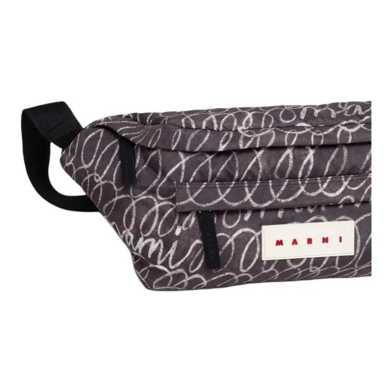 MARNI Logo Patch Graphic Printed Belt Bag-3