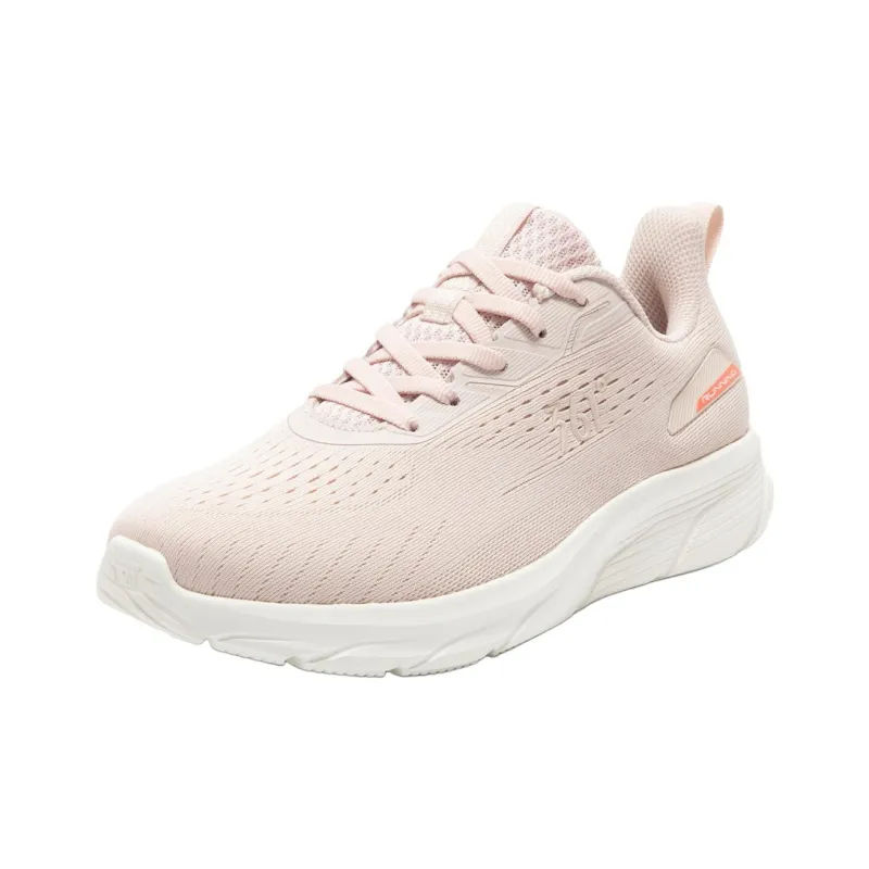 361° Cushioning Wear Resistant Low Top Casual Running Shoes Women's Pink White-2
