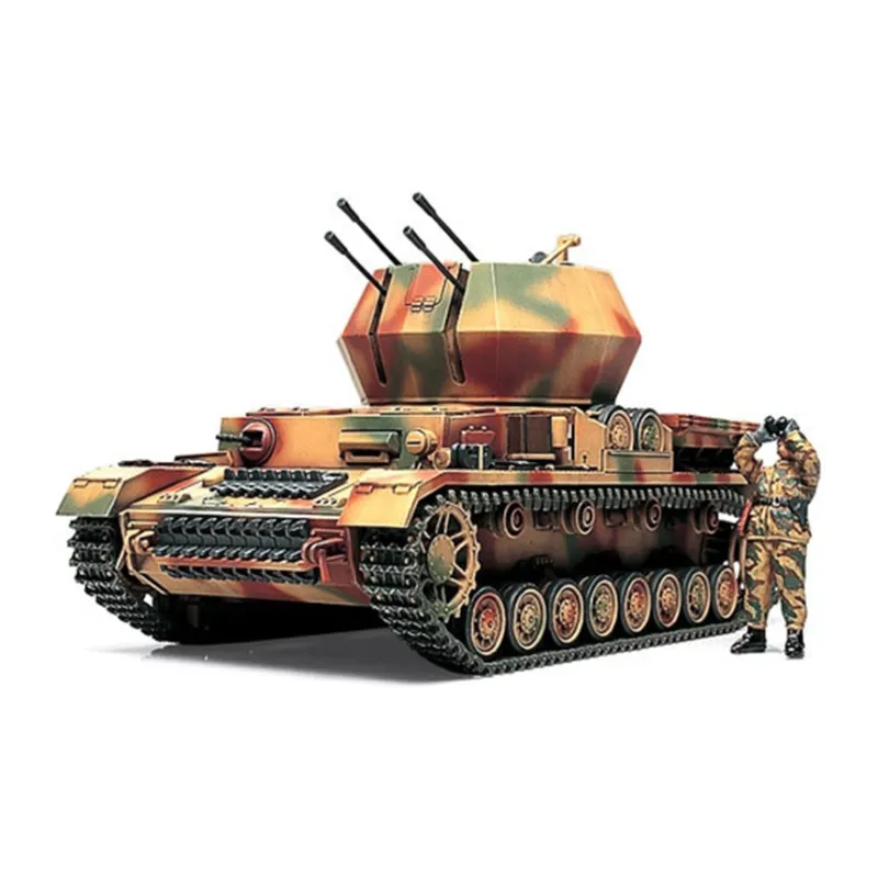 Tamiya Military Model Size 4 Tank Anti Aircraft 1 48 Model Kits-1