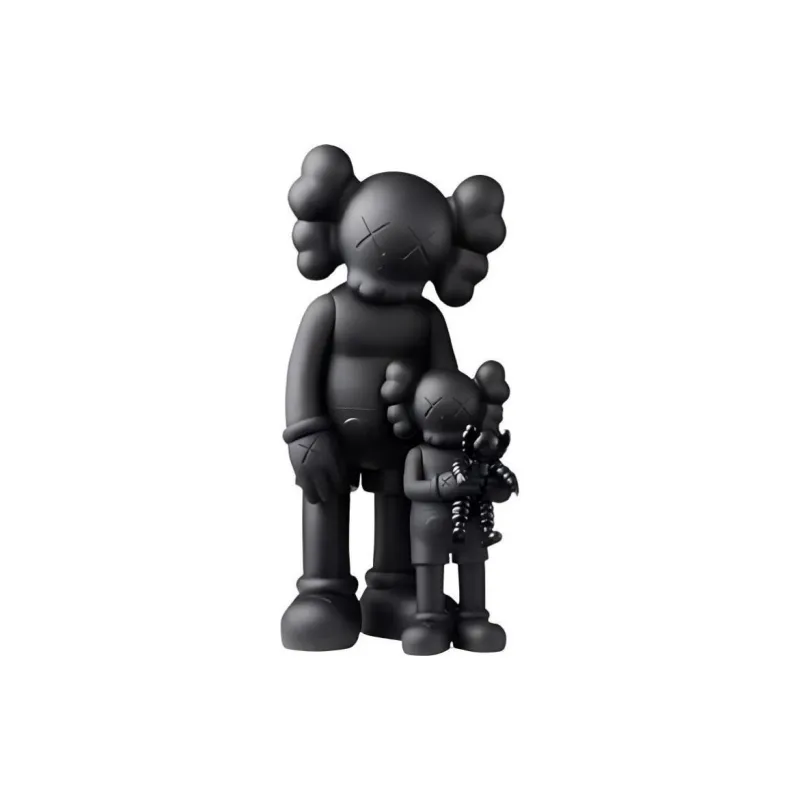 KAWS TOKYO FIRST FAMILY Black Trendy Figures 34cm-0
