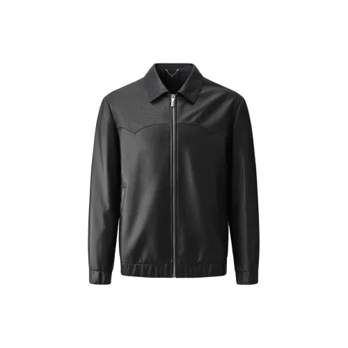 RARE Leather Jackets Men Black