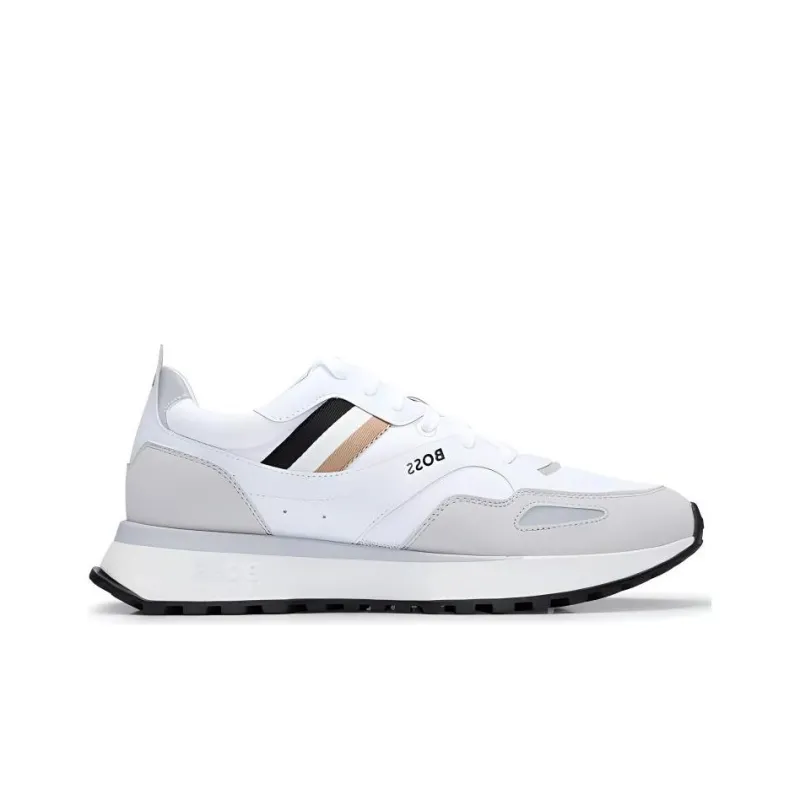 BOSS Striped Lace-up Sneakers-1