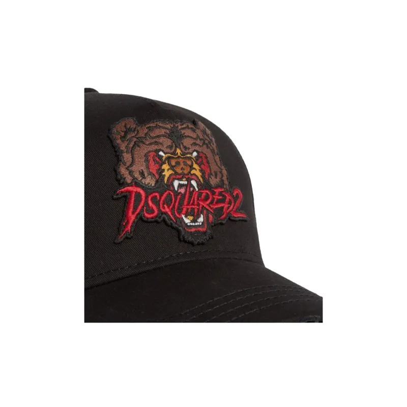 DSQUARED 2 Tiger Logo Baseball Cap-2