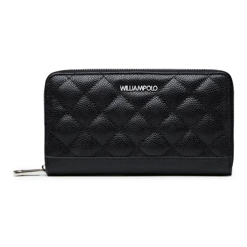 WilliamPOLO Cow Leather Wallet Women's Black