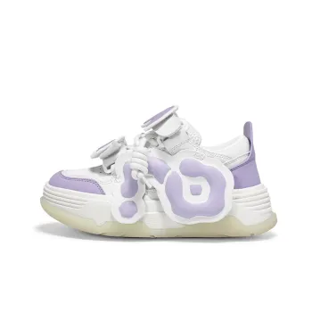 CN Skate Panda Violet Abrasion Resistant Breathable Low Top Skateboard Shoes Unisex Purple & White