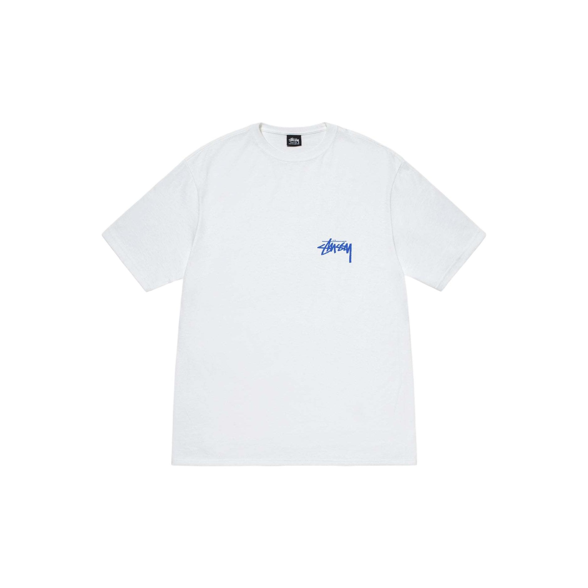 【Stussy】 Shells T-Shirt white / Navy Stussy Shells Tee Navy Men's - SS24 - US