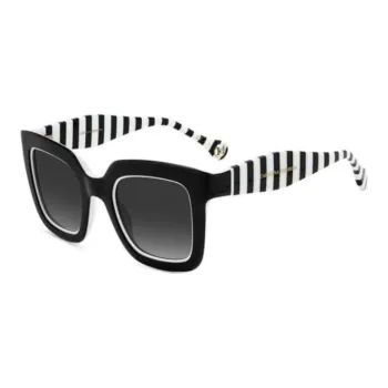 CarolinaHerrera Acetate Irregular Shape Sunglasses Unisex Black