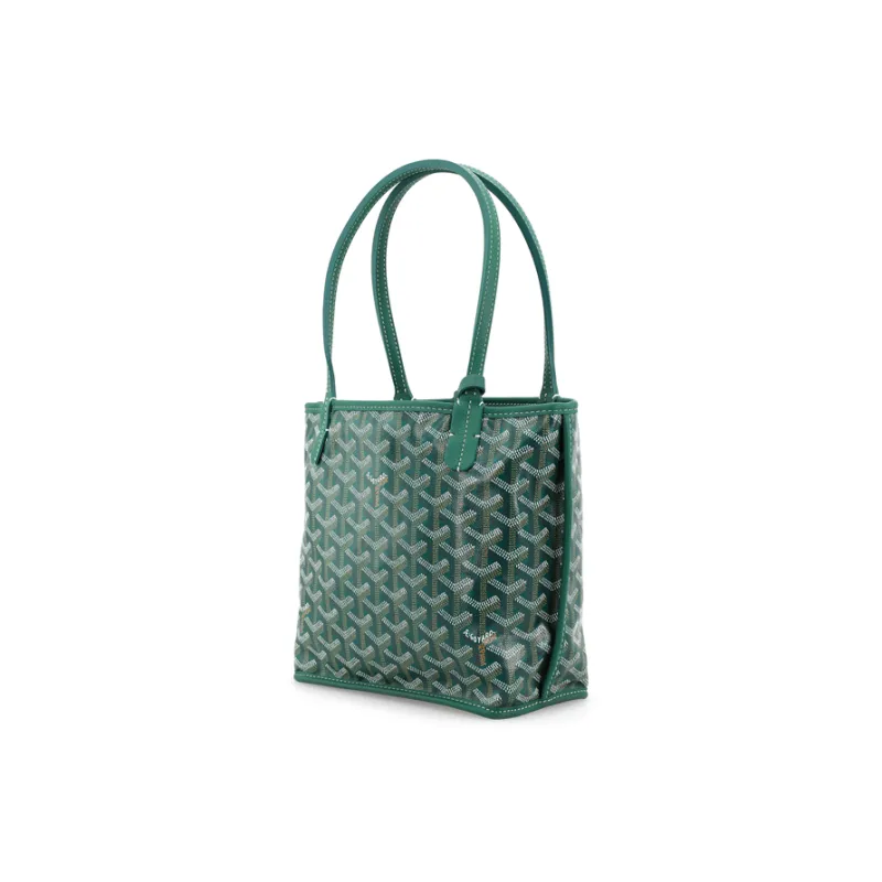 GOYARD Anjou Calfskin Tote Bag, Shopping Bag, Shoulder Bag, Handbag Mini Women's Green-2
