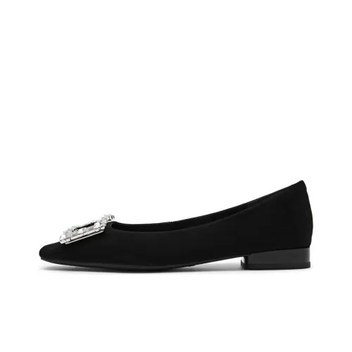 Staccato Open Country Sugar Cube Women's Casual Shoes 1.5cm Women's Black