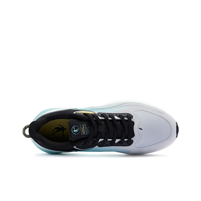 QIAODAN Streamer 4.0 Low Top Running Shoes Men's Gray Cyan-3
