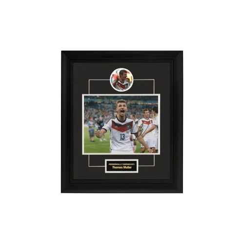 Three For Thomas Müller, Autographed Photo, Includes Certificate And Framed