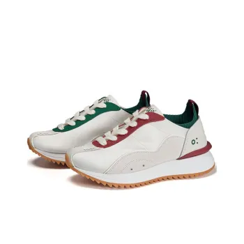 FAJO Ice Cream Silk Shoes Breathable Lightweight Casual Shoes Unisex Mismatched Red And Green