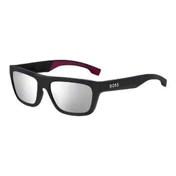 HUGO BOSS   Rectangular Sunglasses Men's Black