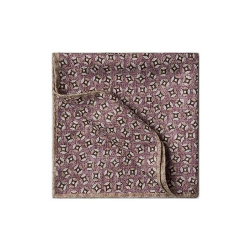 Brunello Cucinelli Logo Patch Patterned Pocket Square-1
